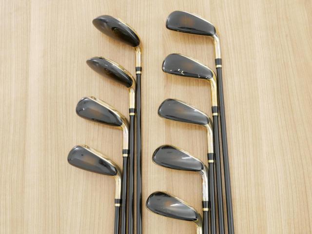 Iron set : Katana : ชุดเหล็กกระเทย Katana Voltio G Series มีเหล็ก 5-Pw,Aw,As,Sw (9 ชิ้น ระยะเทียบเท่า เหล็ก 6-Pw,Aw,Sw) ก้าน Tour AD VT-5 Flex R