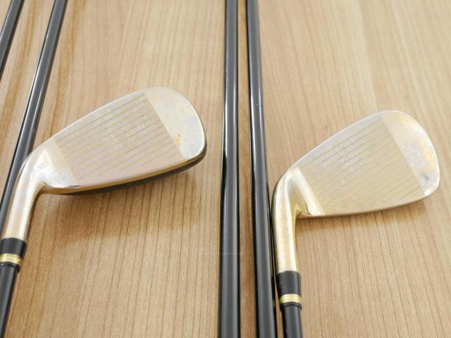 Iron set : Katana : ชุดเหล็กกระเทย Katana Voltio G Series มีเหล็ก 5-Pw,Aw,As,Sw (9 ชิ้น ระยะเทียบเท่า เหล็ก 6-Pw,Aw,Sw) ก้าน Tour AD VT-5 Flex R