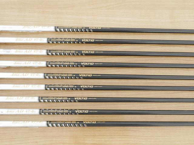Iron set : Katana : ชุดเหล็กกระเทย Katana Voltio G Series มีเหล็ก 5-Pw,Aw,As,Sw (9 ชิ้น ระยะเทียบเท่า เหล็ก 6-Pw,Aw,Sw) ก้าน Tour AD VT-5 Flex R