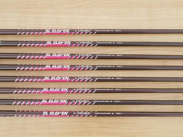 Lady club : All : ชุดเหล็กกระเทย Katana Sword SL-Eleven มีเหล็ก 6-12,Sw (8 ชิ้น เทียบเท่า 5-Pw,Aw,Sw) ก้านกราไฟต์ Flex L