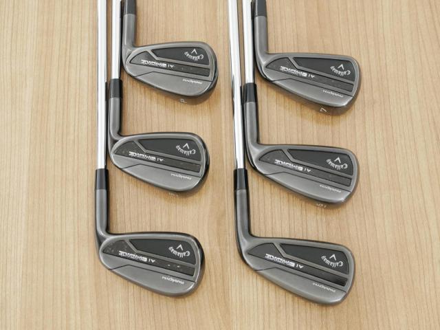 Iron set : Callaway : ชุดเหล็ก Callaway Paradym Ai Smoke Black (หายากมากๆ หล่อมาก ออกปี 2024 ตีง่ายมาก ไกล Japan Spec.) มีเหล็ก 5-Pw (6 ชิ้น) ก้านเหล็ก NS Pro 950 NEO Flex S