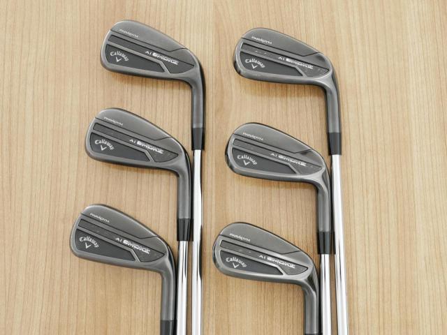 Iron set : Callaway : ชุดเหล็ก Callaway Paradym Ai Smoke Black (หายากมากๆ หล่อมาก ออกปี 2024 ตีง่ายมาก ไกล Japan Spec.) มีเหล็ก 5-Pw (6 ชิ้น) ก้านเหล็ก NS Pro 950 NEO Flex S
