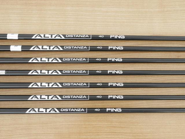 Iron set : Ping : ชุดเหล็ก Ping G710 (ปี 2021 Japan Spec. ใบใหญ่ ง่ายที่สุด ไกลที่สุดของ Ping) มีเหล็ก 5-Pw,Aw (7 ชิ้น) ก้านกราไฟต์ Ping ALTA Distanza 40 Flex R