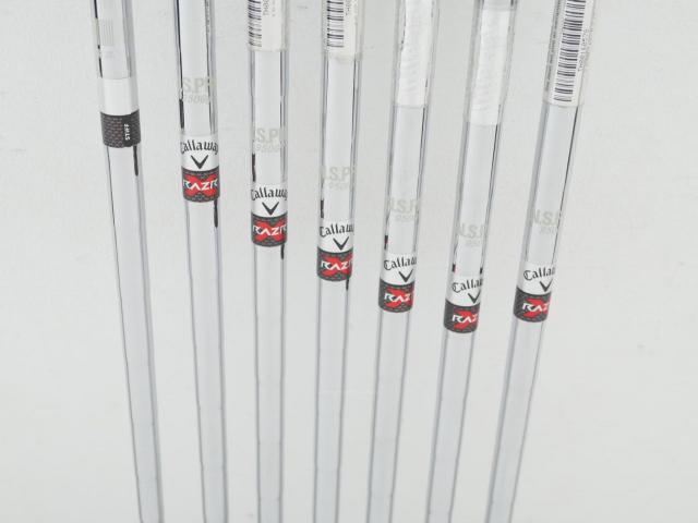 Iron set : Callaway : ชุดเหล็ก Callaway RAZR X Black มีเหล็ก 5-Pw,Sw (7 ชิ้น) ก้านเหล็ก NS Pro 950 Flex S