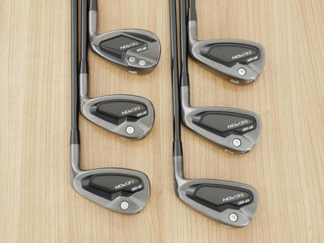 Iron set : Epon : ชุดเหล็ก EPON EF-02I Forged (ออกปี 2022 ใบใหญ่ ตีง่าย ไกล) มีเหล็ก 6-Pw,Aw (6 ชิ้น) ก้านกราไฟต์ Graphite Design RAUNE i60 Flex R