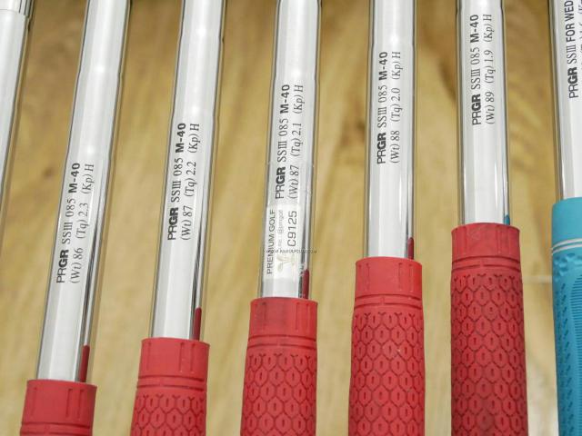 Iron set : PRGR : ชุดเหล็ก PRGR New Egg Forged (ตีง่ายมาก ไกล) มีเหล็ก 5-Pw,Aw (7 ชิ้น) ก้านเหล็ก PRGR SSIII 85 Flex SR