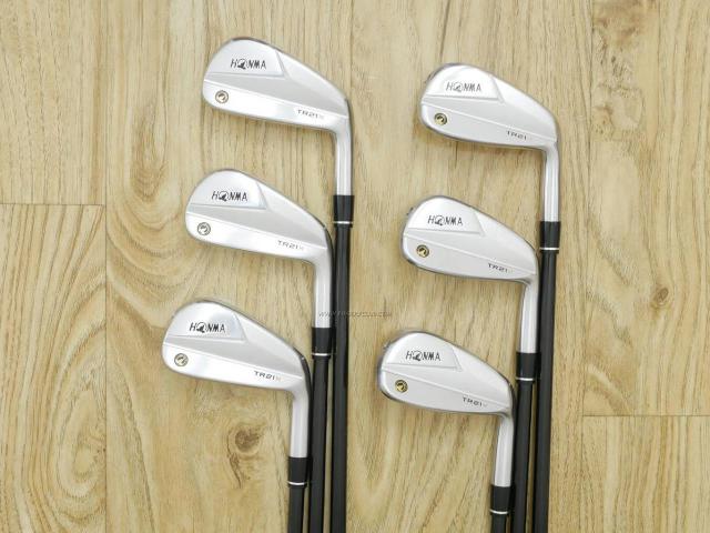Iron set : Honma : ชุดเหล็ก Honma Tour World TR21X (ออกปี 2021 ตีง่าย ไกล) มีเหล็ก 5-10 (6 ชิ้น) ก้านกราไฟต์ Honma Vizard TR20-65 Flex R