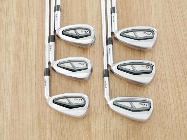 Iron set : Ping : ชุดเหล็ก Ping G730 (รุ่นล่าสุด ปี 2024 Japan Spec. ใบใหญ่ ง่ายที่สุด ไกลที่สุดของ Ping) มีเหล็ก 8-Pw,Uw,50,56 (6 ชิ้น) ก้านเหล็ก NS Pro 950 NEO Flex R