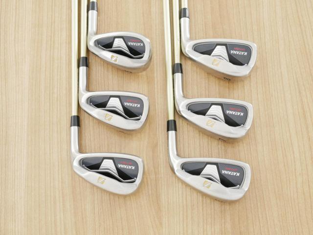 Iron set : Katana : ชุดเหล็ก Katana Sword MT-550 (ใบใหญ่ ตีง่าย) มีเหล็ก 6-Pw,Sw (6 ชิ้น) ก้านกราไฟต์ Fujikura Speeder 589 Flex R