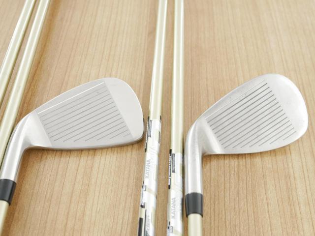 Iron set : Katana : ชุดเหล็ก Katana Sword MT-550 (ใบใหญ่ ตีง่าย) มีเหล็ก 6-Pw,Sw (6 ชิ้น) ก้านกราไฟต์ Fujikura Speeder 589 Flex R