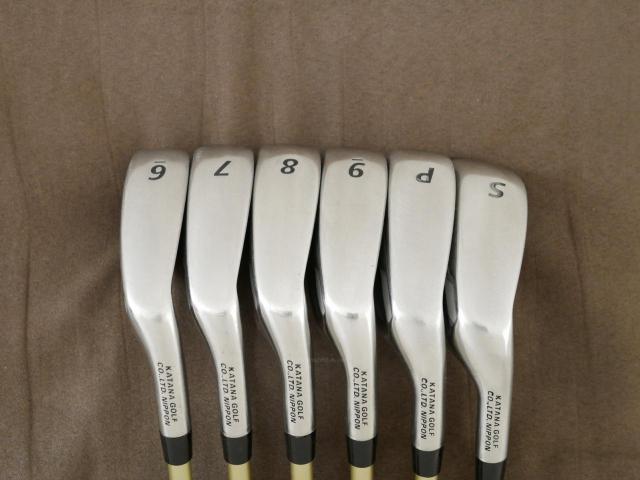 Iron set : Katana : ชุดเหล็ก Katana Sword MT-550 (ใบใหญ่ ตีง่าย) มีเหล็ก 6-Pw,Sw (6 ชิ้น) ก้านกราไฟต์ Fujikura Speeder 589 Flex R