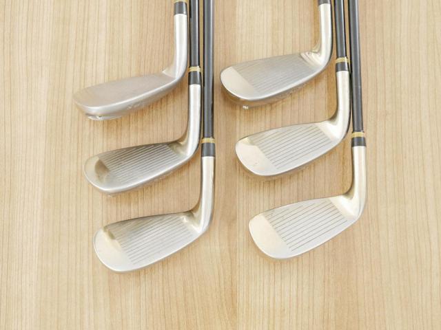 Iron set : Katana : **หลังสีลอก** ชุดเหล็กกระเทย Katana Izu Max Sniper มีเหล็ก 7-Pw,Aw,Sw (6 ชิ้น เบอร์ 7 ตีระยะเท่าเหล็ก 6 ปกติ) ก้านกราไฟต์ Flex R