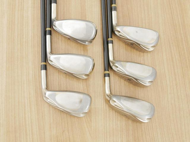 Iron set : Katana : **หลังสีลอก** ชุดเหล็กกระเทย Katana Izu Max Sniper มีเหล็ก 7-Pw,Aw,Sw (6 ชิ้น เบอร์ 7 ตีระยะเท่าเหล็ก 6 ปกติ) ก้านกราไฟต์ Flex R