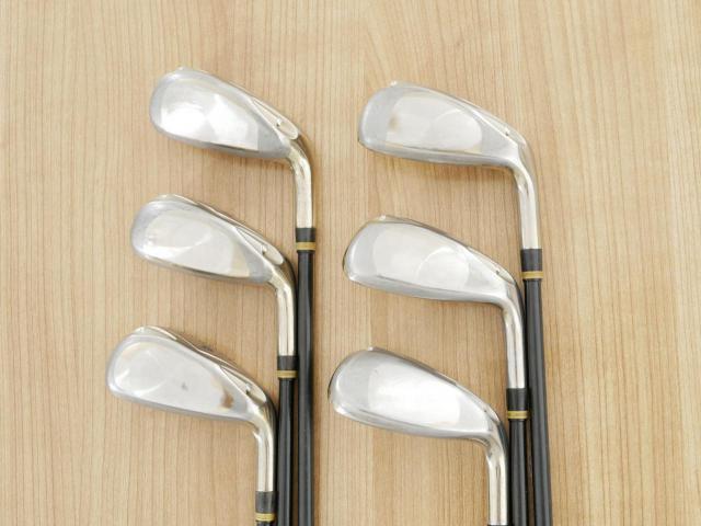 Iron set : Katana : **หลังสีลอก** ชุดเหล็กกระเทย Katana Izu Max Sniper มีเหล็ก 7-Pw,Aw,Sw (6 ชิ้น เบอร์ 7 ตีระยะเท่าเหล็ก 6 ปกติ) ก้านกราไฟต์ Flex R