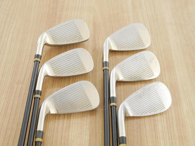 Iron set : Katana : **หลังสีลอก** ชุดเหล็กกระเทย Katana Izu Max Sniper มีเหล็ก 7-Pw,Aw,Sw (6 ชิ้น เบอร์ 7 ตีระยะเท่าเหล็ก 6 ปกติ) ก้านกราไฟต์ Flex R