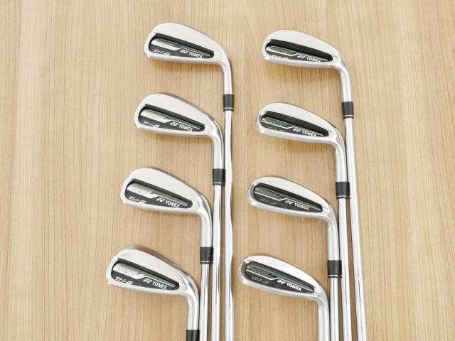 Iron set : Yonex : ชุดเหล็ก Yonex E-Zone Tri-G (รุ่นปี 2017 หน้าเด้ง ตีไกลมากๆ) มีเหล็ก 5-Pw,Aw,Sw (8 ชิ้น) ก้านเหล็ก NS Pro 950 Flex S