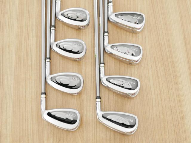 Iron set : PRGR : ชุดเหล็กกระเทย PRGR Egg PC (รุ่นปี 2019 ตีง่ายและไกลมากๆ โกงสุดๆ) มีเหล็ก 6-Pw,Aw,As,Sw (8 ชิ้น) ก้านกราไฟต์ M-37 Flex R