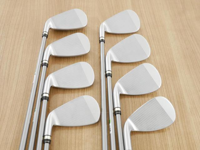 Iron set : PRGR : ชุดเหล็กกระเทย PRGR Egg PC (รุ่นปี 2019 ตีง่ายและไกลมากๆ โกงสุดๆ) มีเหล็ก 6-Pw,Aw,As,Sw (8 ชิ้น) ก้านกราไฟต์ M-37 Flex R