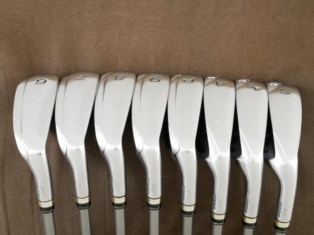 Iron set : PRGR : ชุดเหล็กกระเทย PRGR Egg PC (รุ่นปี 2019 ตีง่ายและไกลมากๆ โกงสุดๆ) มีเหล็ก 6-Pw,Aw,As,Sw (8 ชิ้น) ก้านกราไฟต์ M-37 Flex R