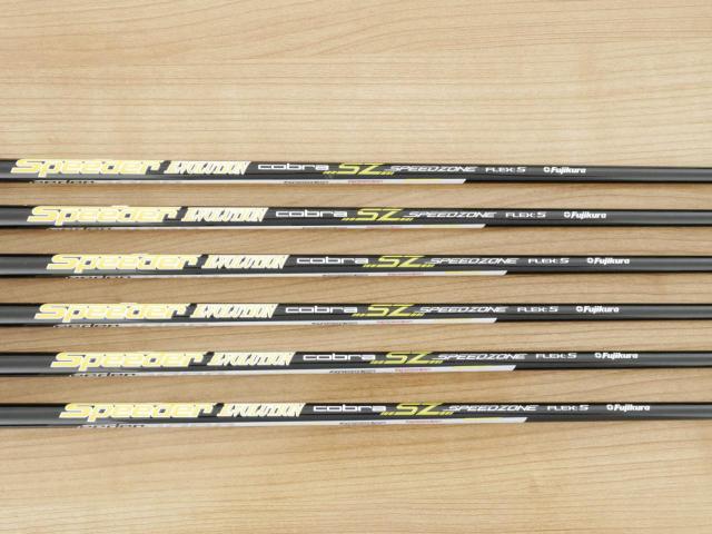 Iron set : Other Brand : ชุดเหล็ก Cobra Speedzone SZ (ใบใหญ่ ตีง่าย) มีเหล็ก 5-Pw (6 ชิ้น) ก้านกราไฟต์ Fujikura Speeder Evolution Flex S