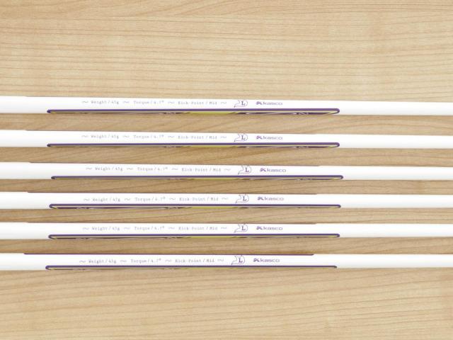 Lady club : All : ชุดเหล็ก Kasco Fereina (ใบใหญ่ ตีง่าย ไกล) มีเหล็ก 6-Pw,Sw (6 ชิ้น) ก้านกราไฟต์ Flex L