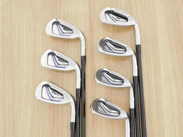 Iron set : Mizuno : ชุดเหล็ก Mizuno JPX EIII SV Titanium (ตัวท้อป ใบใหญ่ที่สุดของ Mizuno ตีง่ายมาก หน้าเด้ง ตีไกล) มีเหล็ก 6-Pw,Aw,Sw (7 ชิ้น) ก้านกราไฟต์ Flex SR