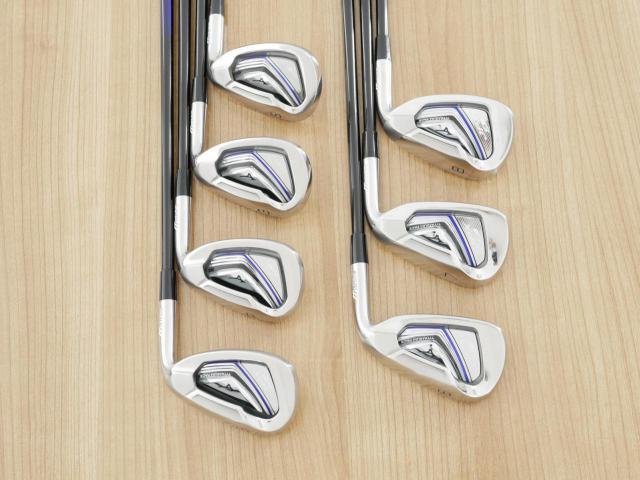 Iron set : Mizuno : ชุดเหล็ก Mizuno JPX EIII SV Titanium (ตัวท้อป ใบใหญ่ที่สุดของ Mizuno ตีง่ายมาก หน้าเด้ง ตีไกล) มีเหล็ก 6-Pw,Aw,Sw (7 ชิ้น) ก้านกราไฟต์ Flex SR