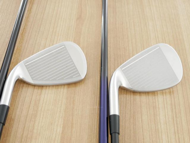 Iron set : Mizuno : ชุดเหล็ก Mizuno JPX EIII SV Titanium (ตัวท้อป ใบใหญ่ที่สุดของ Mizuno ตีง่ายมาก หน้าเด้ง ตีไกล) มีเหล็ก 6-Pw,Aw,Sw (7 ชิ้น) ก้านกราไฟต์ Flex SR