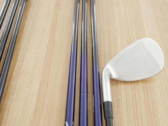 Iron set : Mizuno : ชุดเหล็ก Mizuno JPX EIII SV Titanium (ตัวท้อป ใบใหญ่ที่สุดของ Mizuno ตีง่ายมาก หน้าเด้ง ตีไกล) มีเหล็ก 6-Pw,Aw,Sw (7 ชิ้น) ก้านกราไฟต์ Flex SR