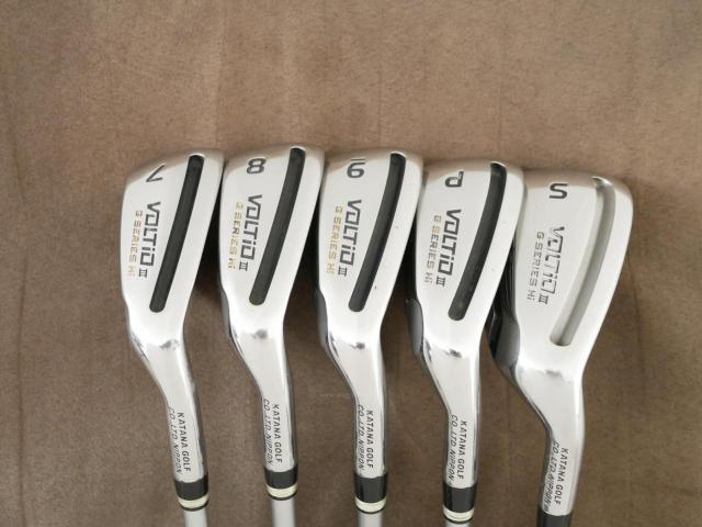 Iron set : Katana : ชุดเหล็กกระเทย Katana Voltio III G Series Hi (ตีง่าย ไกลมาก) มีเหล็ก 7-Pw,Sw (5 ชิ้น) ก้าน Tour AD VS-5 Flex R