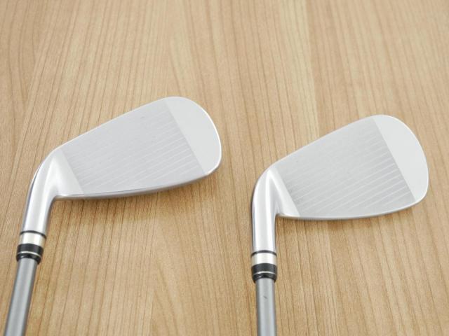 Iron set : PRGR : ชุดเหล็กกระเทย PRGR NEW Egg (ปี 2020 ตีง่ายและไกลมากๆ เด้งสุดๆ COR 0.82) มีเหล็ก 6-Pw,Aw (6 ชิ้น) ก้านกราไฟต์ M-37 Flex R