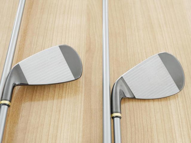 Iron set : PRGR : ชุดเหล็กกระเทย PRGR Super Egg Iron (ปี 2018 ตัวท๊อปสุด หน้าเด้งเกินกฏ ใช้แข่งไม่ได้ ตีไกลมากๆ) มีเหล็ก 6-Pw,Aw,As,Sw (8 ชิ้น) ก้านกราไฟต์ Flex R (M-37)