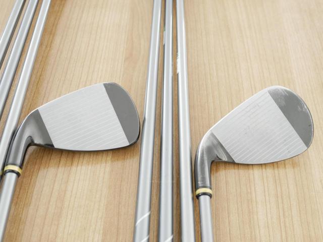 Iron set : PRGR : ชุดเหล็กกระเทย PRGR Super Egg Iron (ปี 2018 ตัวท๊อปสุด หน้าเด้งเกินกฏ ใช้แข่งไม่ได้ ตีไกลมากๆ) มีเหล็ก 6-Pw,Aw,As,Sw (8 ชิ้น) ก้านกราไฟต์ Flex R (M-37)