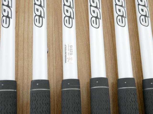 Iron set : PRGR : ชุดเหล็กกระเทย PRGR Super Egg Iron (ปี 2018 ตัวท๊อปสุด หน้าเด้งเกินกฏ ใช้แข่งไม่ได้ ตีไกลมากๆ) มีเหล็ก 6-Pw,Aw,As,Sw (8 ชิ้น) ก้านกราไฟต์ Flex R (M-37)