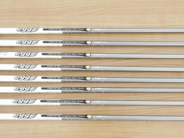 Iron set : PRGR : ชุดเหล็กกระเทย PRGR Super Egg Iron (ปี 2018 ตัวท๊อปสุด หน้าเด้งเกินกฏ ใช้แข่งไม่ได้ ตีไกลมากๆ) มีเหล็ก 6-Pw,Aw,As,Sw (8 ชิ้น) ก้านกราไฟต์ Flex R (M-37)