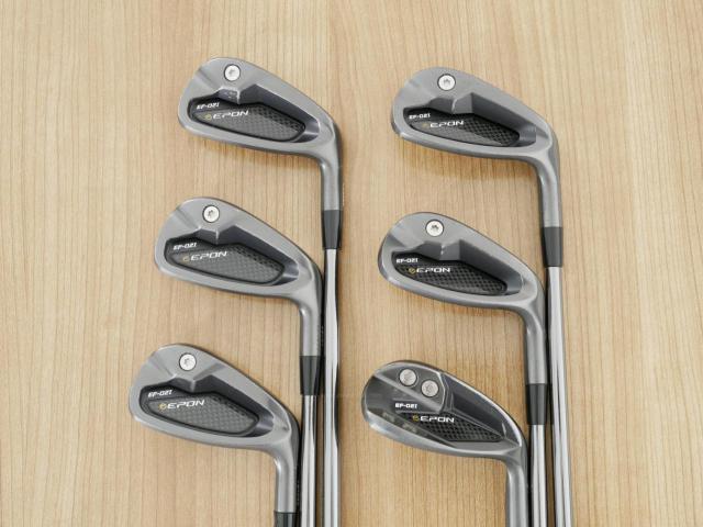 Iron set : Epon : ชุดเหล็ก EPON EF-02I Forged (ออกปี 2022 ใบใหญ่ ตีง่าย ไกล) มีเหล็ก 6-Pw,Aw (6 ชิ้น) สุดยอดก้าน Fujikura Diamond Speeder 10 Flex S