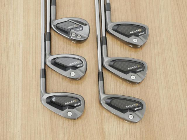 Iron set : Epon : ชุดเหล็ก EPON EF-02I Forged (ออกปี 2022 ใบใหญ่ ตีง่าย ไกล) มีเหล็ก 6-Pw,Aw (6 ชิ้น) สุดยอดก้าน Fujikura Diamond Speeder 10 Flex S