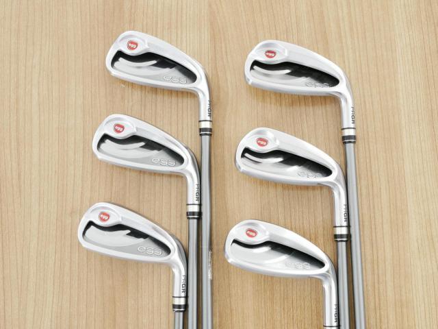 Iron set : PRGR : ชุดเหล็กกระเทย PRGR NEW Egg (ปี 2020 ตีง่ายและไกลมากๆ เด้งสุดๆ COR 0.82) มีเหล็ก 6-Pw,Aw (6 ชิ้น) ก้านกราไฟต์ M-37 Flex R