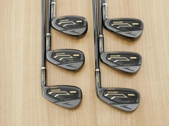 Iron set : Honma : ชุดเหล็ก Honma Beres 09 Forged Black (รุ่นล่าสุด ออกปี 2024 สวยมากๆ) มีเหล็ก 6-11 (6 ชิ้น เทียบเท่า 6-Pw) ก้าน ARMRQ FX Flex R