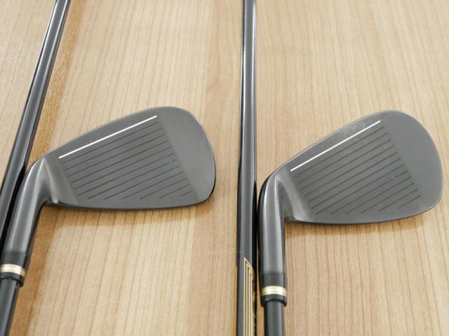 Iron set : Honma : ชุดเหล็ก Honma Beres 09 Forged Black (รุ่นล่าสุด ออกปี 2024 สวยมากๆ) มีเหล็ก 6-11 (6 ชิ้น เทียบเท่า 6-Pw) ก้าน ARMRQ FX Flex R