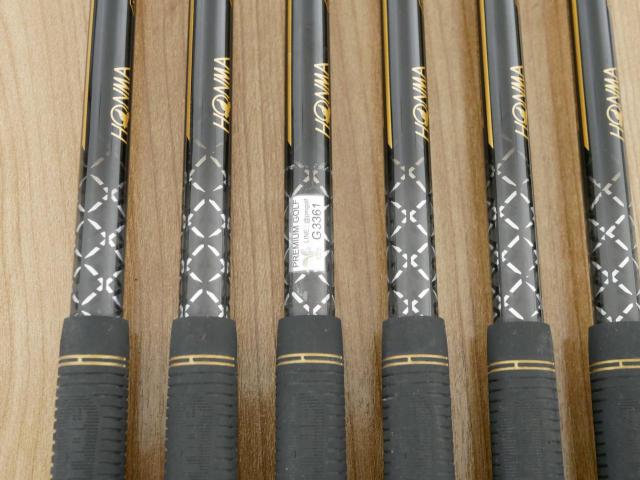 Iron set : Honma : ชุดเหล็ก Honma Beres 09 Forged Black (รุ่นล่าสุด ออกปี 2024 สวยมากๆ) มีเหล็ก 6-11 (6 ชิ้น เทียบเท่า 6-Pw) ก้าน ARMRQ FX Flex R