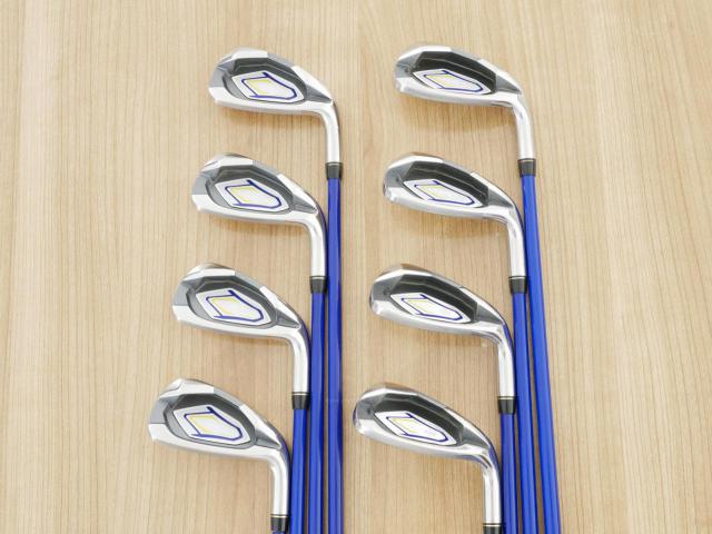 Iron set : Kasco : ชุดเหล็ก Kasco LEIOS EX (ใบใหญ่ ตีง่าย) มีเหล็ก 5-Pw,Aw,Sw (8 ชิ้น) ก้านกราไฟต์ Flex R
