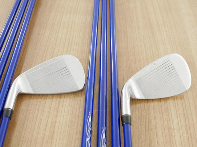 Iron set : Kasco : ชุดเหล็ก Kasco LEIOS EX (ใบใหญ่ ตีง่าย) มีเหล็ก 5-Pw,Aw,Sw (8 ชิ้น) ก้านกราไฟต์ Flex R