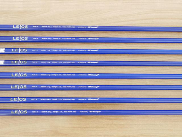 Iron set : Kasco : ชุดเหล็ก Kasco LEIOS EX (ใบใหญ่ ตีง่าย) มีเหล็ก 5-Pw,Aw,Sw (8 ชิ้น) ก้านกราไฟต์ Flex R