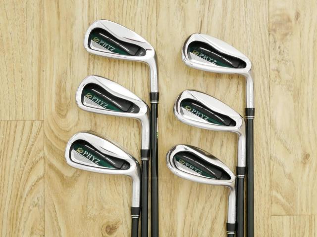 Iron set : Bridgestone : ชุดเหล็ก Bridgestone PHYZ (ปี 2018 รุ่นท๊อป ง่ายและไกลมาก) มีเหล็ก 6-Pw,Sw (6 ชิ้น) ก้านกราไฟต์ Flex R