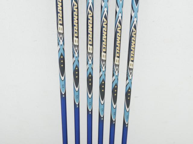 Iron set : Honma : **ก้าน 3 ดาว** ชุดเหล็ก Honma Tour World TW727P (Forged) มีเหล็ก 5-10 (6 ชิ้น) ก้านกราไฟต์ ARMRQ 8 (54) Flex R (3 ดาว)