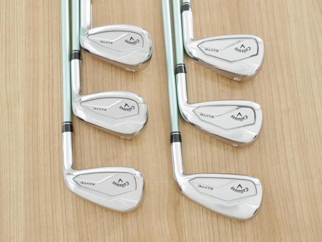 Lady club : All : ชุดเหล็ก Callaway ELYTE Max Fast (ออกปี 2025 ตีง่ายมาก ไกล Japan Spec.) มีเหล็ก 7-Pw,Aw,Sw (6 ชิ้น) ก้านกราไฟต์ UST Mamiya LINQ 40 Flex A (Lady)