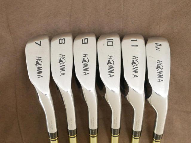 Iron set : Honma : ชุดเหล็ก Honma AMAZING Spec II (หน้าเด้ง โกงองศา ไกลมากๆ) มีเหล็ก 7-11,Aw (6 ชิ้น ระยะเทียบเท่า 6-Pw,Aw) ก้าน ARMRQ 6 (45) Flex R (2 ดาว)