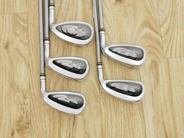 Iron set : PRGR : ชุดเหล็กกระเทย PRGR Egg PC (รุ่นปี 2019 ตีง่ายและไกลมากๆ โกงสุดๆ) มีเหล็ก 7-Pw,Aw (5 ชิ้น) ก้านกราไฟต์ M-40 Flex SR