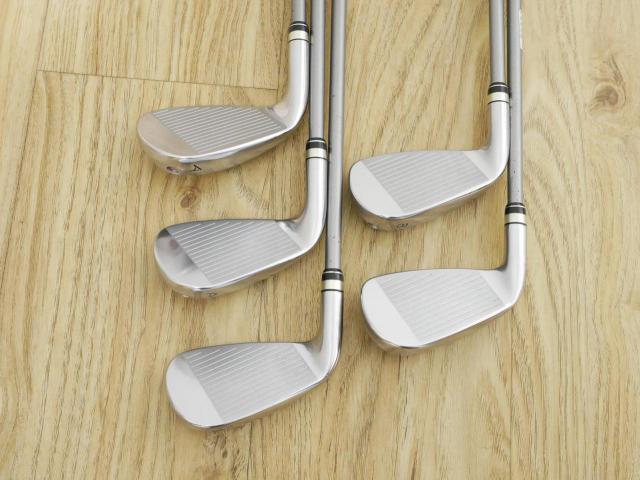 Iron set : PRGR : ชุดเหล็กกระเทย PRGR Egg PC (รุ่นปี 2019 ตีง่ายและไกลมากๆ โกงสุดๆ) มีเหล็ก 7-Pw,Aw (5 ชิ้น) ก้านกราไฟต์ M-40 Flex SR